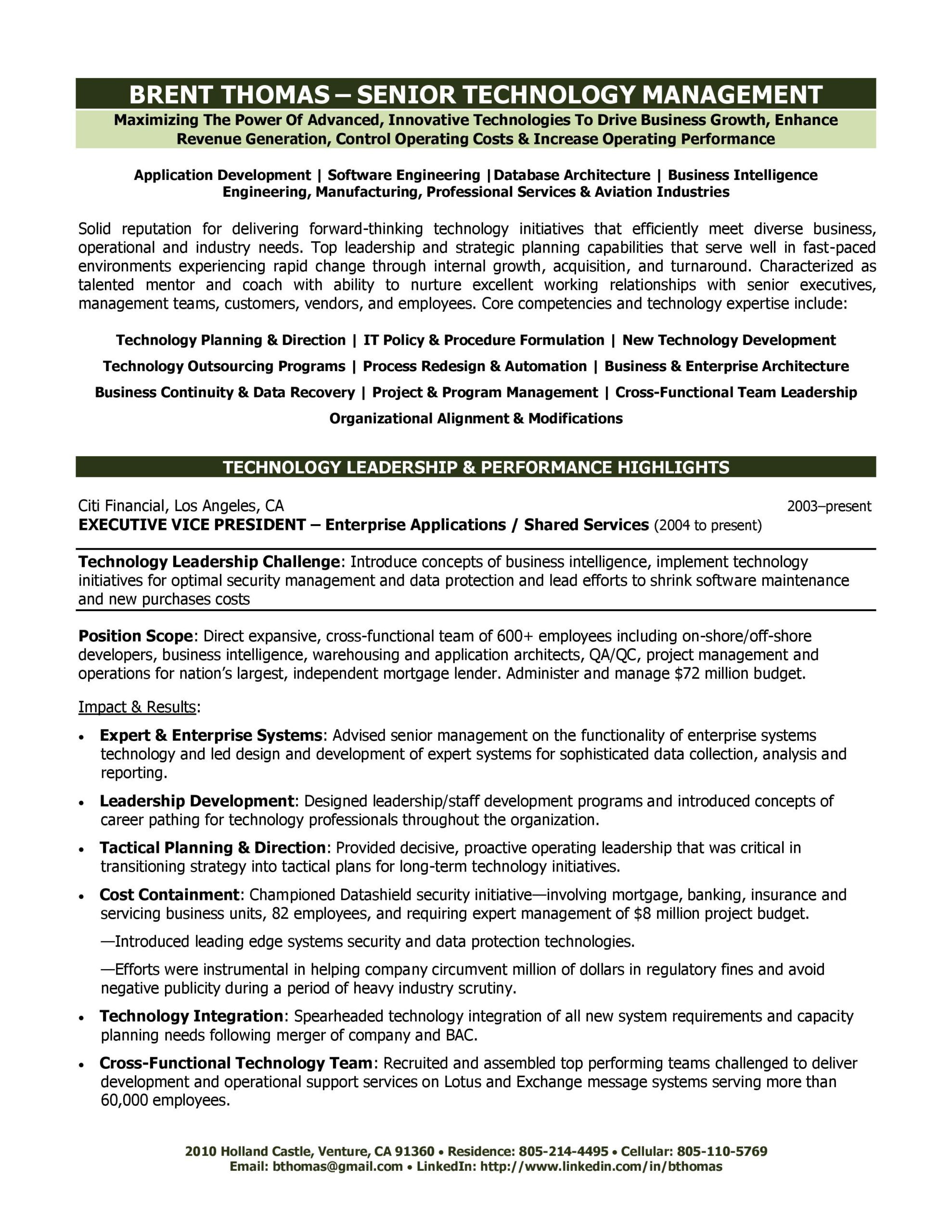 Technology Executive Sle Resume technology executive resume abby locke Technology Executive Sle Resume technology executive resume abby locke